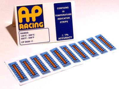 AP Racing - AP Racing Caliper temperature strips 300-500°F