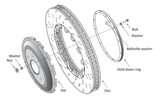 997 GT3 Cup - Brake Rotor Hats & Hardware