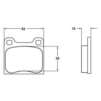 Performance Friction  - Performance Friction Brake Pads 0031.11.15.44