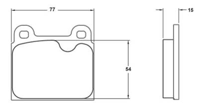 Performance Friction  - Performance Friction Brake Pads 0045.11.15.44 Porsche