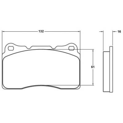 Performance Friction  - Performance Friction Front Brake Pads 7781.331.15.44 OE Brembo Caliper