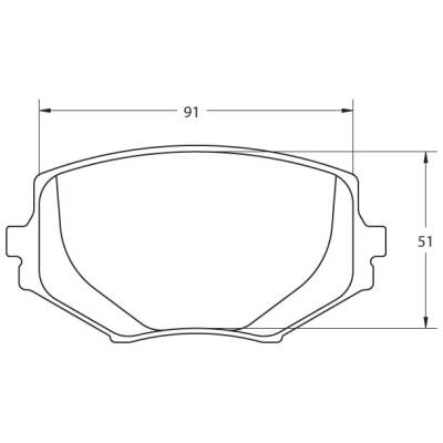 Performance Friction  - Performance Friction Brake Pads 0635.11.13.44 Mazda Miata 1.8L Front