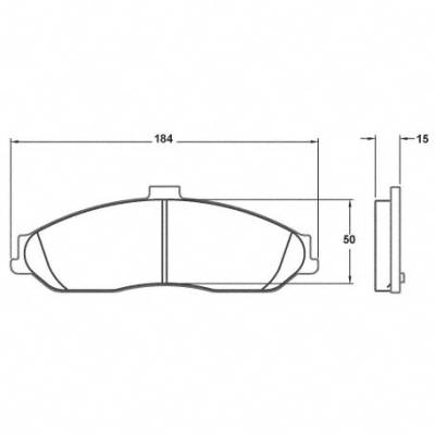 Performance Friction  - Performance Friction Brake Pads 0731.11.15.44 Corvette Front