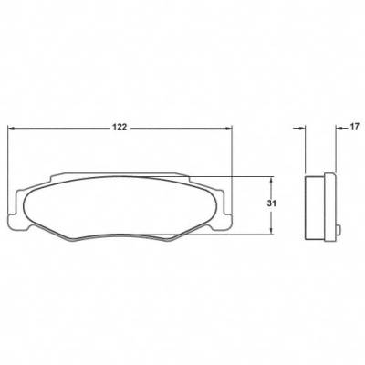 Performance Friction  - Performance Friction Brake Pads 0732.11.17.44 Corvette Rear