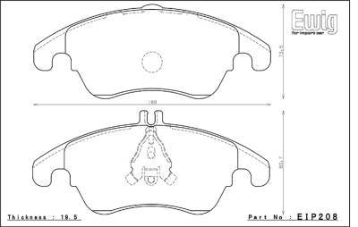 Endless  - Endless MX72 EIP208 Brake Pads Audi S4/S5 Front (B8 + B8.5)