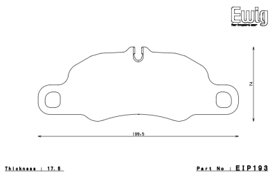 Endless  - Endless MX72 EIP193 Brake Pads Porsche 911 (997 / 991 / 981 / 718) Front