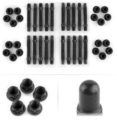 Apex Wheels - APEX 90mm M12 BMW 5-Lug Kit with Bullet Nose - Black Nuts