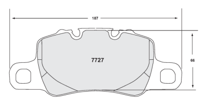 Performance Friction  - Performance Friction 11 Compound  Porsche 911 Turbo/GT3 (991) Rear/GT4 Rear