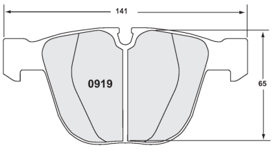 Performance Friction  - Performance Friction Z- Rated Carbon Metallic Rear Brake Pads 0919.10 BMW M3 08-13, 11 1M, 07-09 335