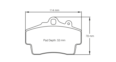 Pagid Racing - Pagid Racing RS 14 (2407-14) 986/987 Boxster/Cayman Front 