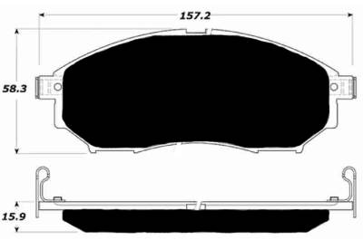 Raybestos - Raybestos ST-45 Brake Pads Nissan 350Z (Front 06-08 w/ standard brakes) 