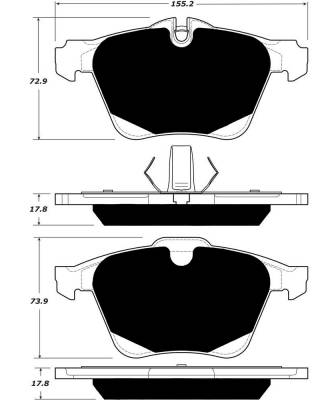 Porterfield - Porterfield R4-S AP1751 Brake Pad Front Jaguar F-Type Coupe (Base) 