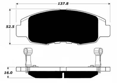 Porterfield - Porterfield R4-S AP764 Brake Pad Front Civic Ex