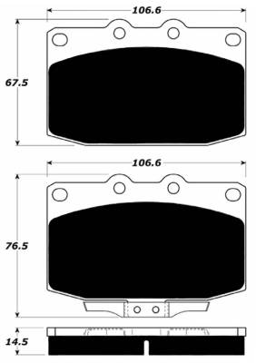 Raybestos - Raybestos ST-43 RC331 Brake Pads Front