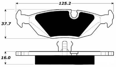 Raybestos - Raybestos ST-43 RC279 Brake Pads Rear E30