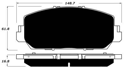 Porterfield - Porterfield R4-S AP1697 Brake Pad Front Honda Accord Sport 