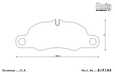 Endless  - Endless ME20 EIP193 Brake Pads Porsche 911 (997 / 991 / 981 / 718) Front 