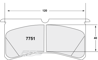 Performance Friction  - Performance Friction Brake Pads 7751.11.20.44 AP Caliper CP8350, Stoptech C43, Wilwood Superlite Forged (D41) 