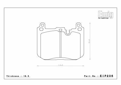 Endless  - Endless ME20 EIP206 Brake Pads BMW F8X M3/4 (iron rotors) & M Performance Front Calipers