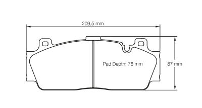 Pagid Racing - Pagid Racing RSL 29 Endurance (4934-29) BMW M2 Competition / F1X M5/M6 Front 