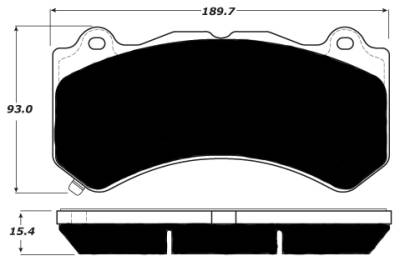 Raybestos - Raybestos RC1405 ST-43 Brake Pads Chevrolet Corvette Z06/GS C7 + SS 1lE (Iron Rotors) Front 