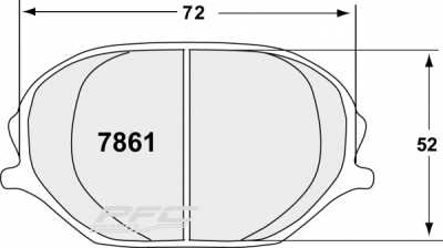 Performance Friction  - Performance Friction Brake Pads 7861.11.16.44 For PFC ZR31 Caliper (8 Pads)