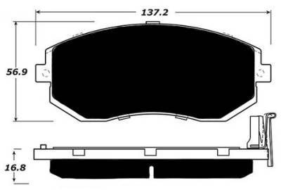 Raybestos - Raybestos ST-43 RC1539 Brake Pads 