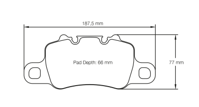 Pagid Racing - Pagid Racing RSC1 (4925-RSC1) Porsche 991 Turbo, GT3, GT3RS + 981/718 GT4 Rear Brakes 