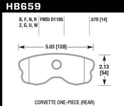 Hawk Performance Brakes - Hawk DCT60 10-12 Chevrolet Corvette Grand Sport / 06-12 Corvette Z06 