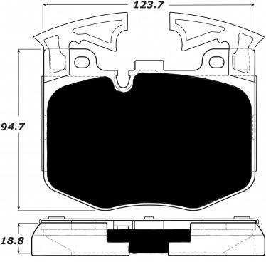 Porterfield - Porterfield R4 AP1867 Brake Pad Front BMW M340i / M240i (Standard Calipers / Non-M Technology Package) 