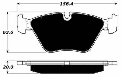 Porterfield - Porterfield R4-S AP946 Brake Pad Front BMW E46 