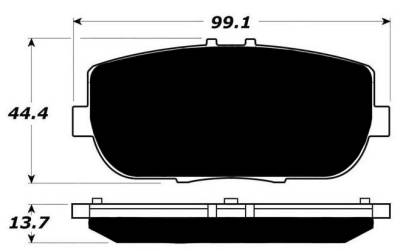 Porterfield - Porterfield AP1180 R4-E (Endurance) Brake Pad 