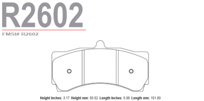 Raybestos - Raybestos R2602.25 ST-47 Brake Pads AP Racing CP9668