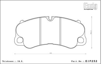 Endless  - Endless W008 EIP252 Brake Pads 