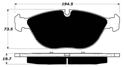 Porterfield - Porterfield R4 AP682 Brake Pad Front