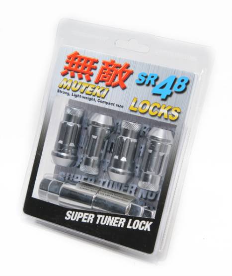 Muteki - Muteki SR48 Silver Wheel Locks