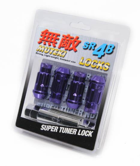 Muteki - Muteki SR48 Purple Wheel Locks