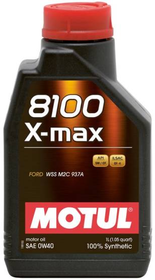 Motul  - Motul 1L Synthetic Engine Oil 8100 0W40 X-MAX - Porsche A40 **Case of 12 1L bottles** 
