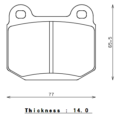 Endless MX72 EP291 Brake Pads Rear Mitsubishi Evo / Subaru STI