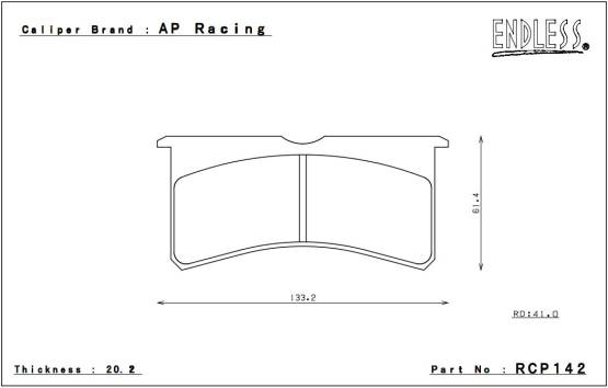 Endless N35S RCP142 Brake Pads