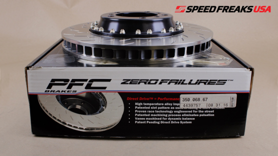 Performance Friction  - PFC Porsche 996/997 Porsche GT3 Direct Replacement Upgrade **Slotted** Front Disc Assemblies (Left and Right Combo) (350.068.63/64)