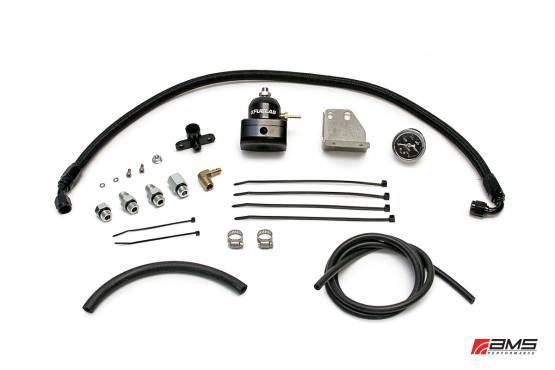 AMS EVO X/Ralliart Fuel Pressure Regulator Kit - Black