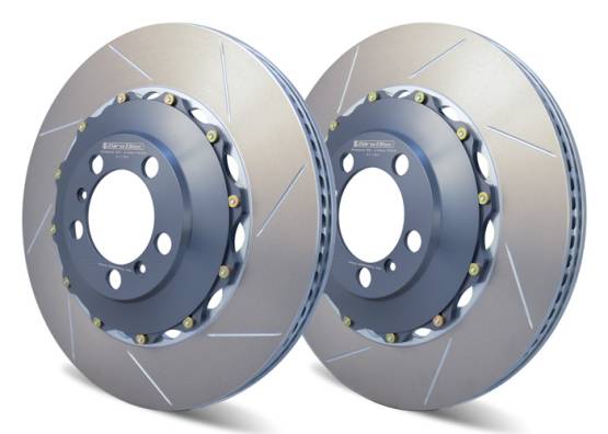 Girodisc - Girodisc A2-146 Rear 2-Piece Rotors for 991 GT3 & GT3RS with OEM Iron Rotors