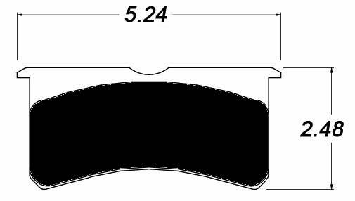 Porterfield - Porterfield 4 3/4" Stockcar BB .650 R4-E (Endurance) Brake Pad (Wilwood 7416)