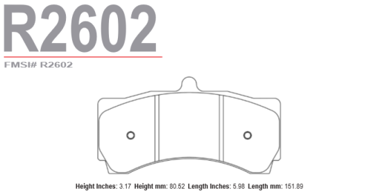 Raybestos - Raybestos R2602.18 ST-43 Brake Pads AP Racing 9660 / 5060 Caliper