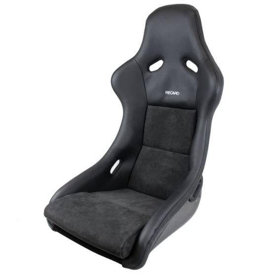 Recaro  - RECARO POLE POSITION N.G. (FIA) Black Leather / Grey Suede / Silver Logo