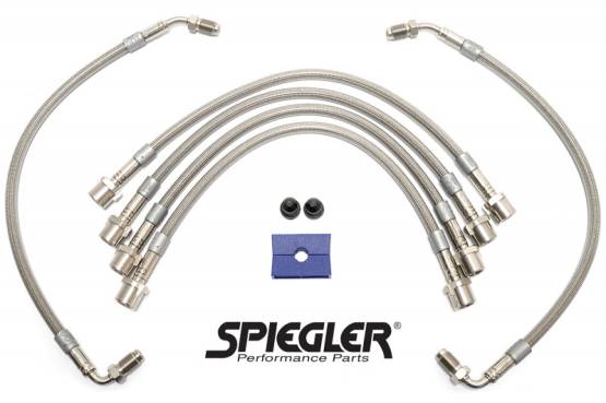 Spiegler Performance Parts - Spiegler Stainless Brake Lines - Porsche Front and Rear Complete 6 Line Kit