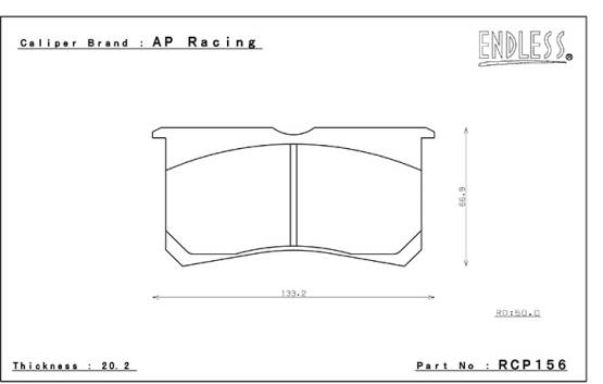 Endless  - Endless MX-72 Plus RCP156 Brake Pads