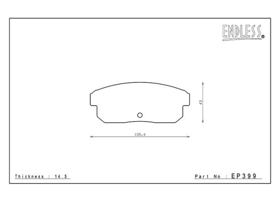 Endless  - Endless MX-72 Plus EP399 Mazda RX8 Rear Brake Pads