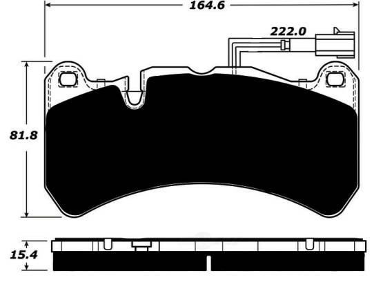 Porterfield - Porterfield R4-S AP1116.2 Brake Pad Front Alfa Romeo Giulia / Stelvio Quadrifoglio with OEM iron rotors